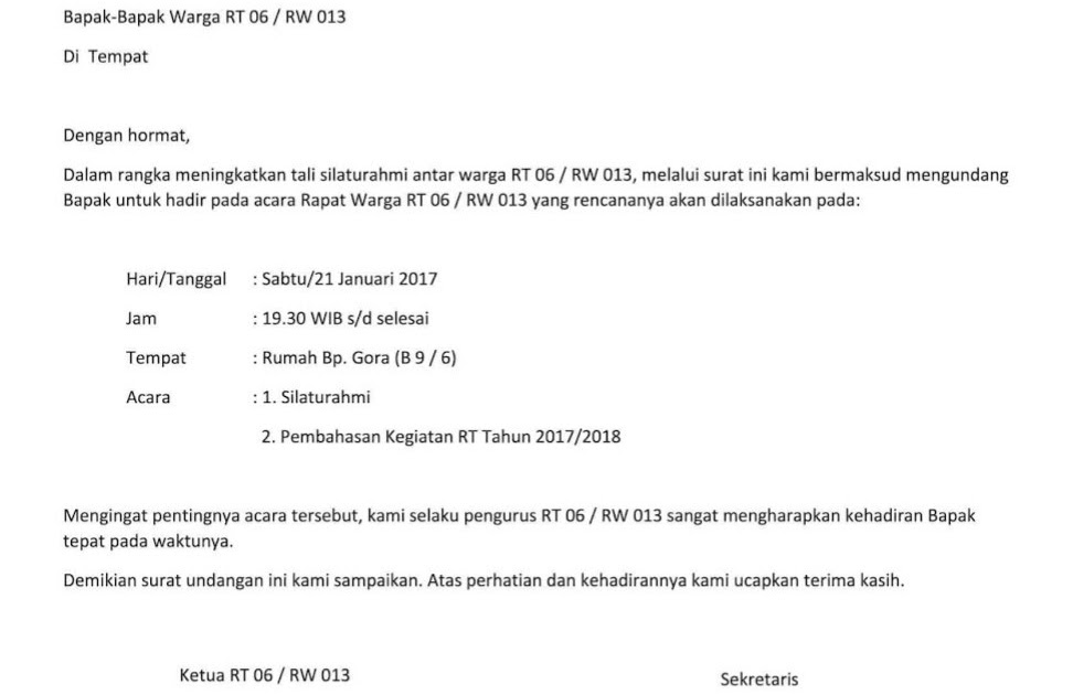 Detail Contoh Surat Resmi Bahasa Sunda Rapat Osis Nomer 31