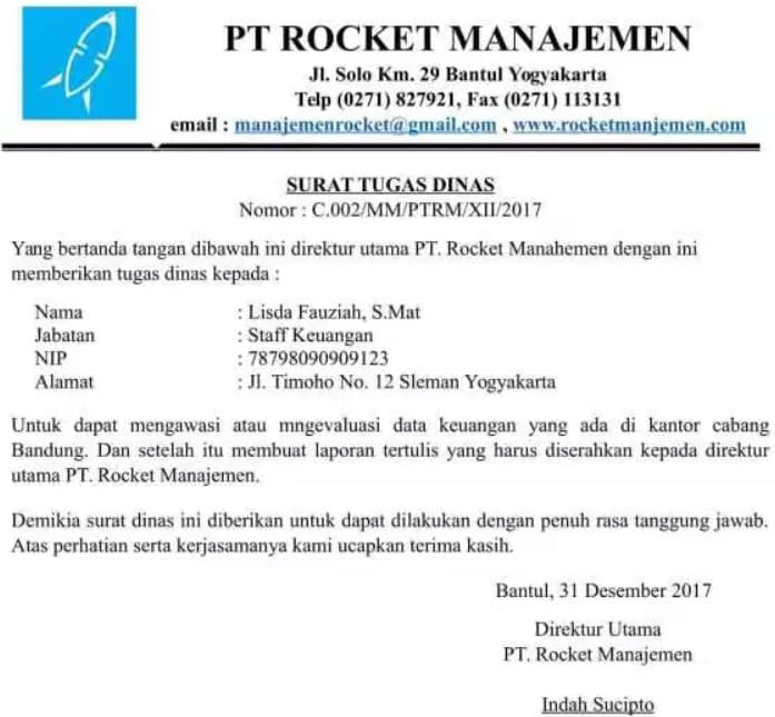 Detail Contoh Surat Resmi Dari Perusahaan Nomer 48