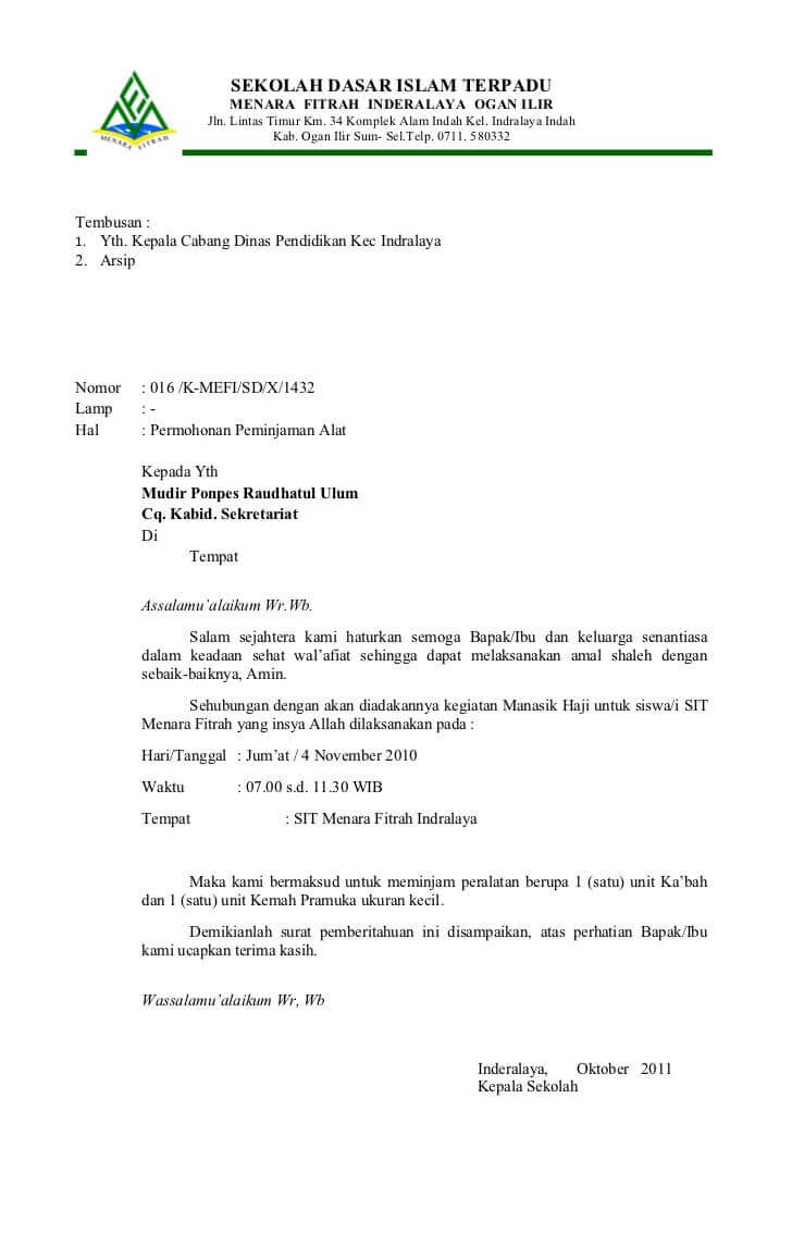 Detail Contoh Surat Resmi Yayasan Nomer 16