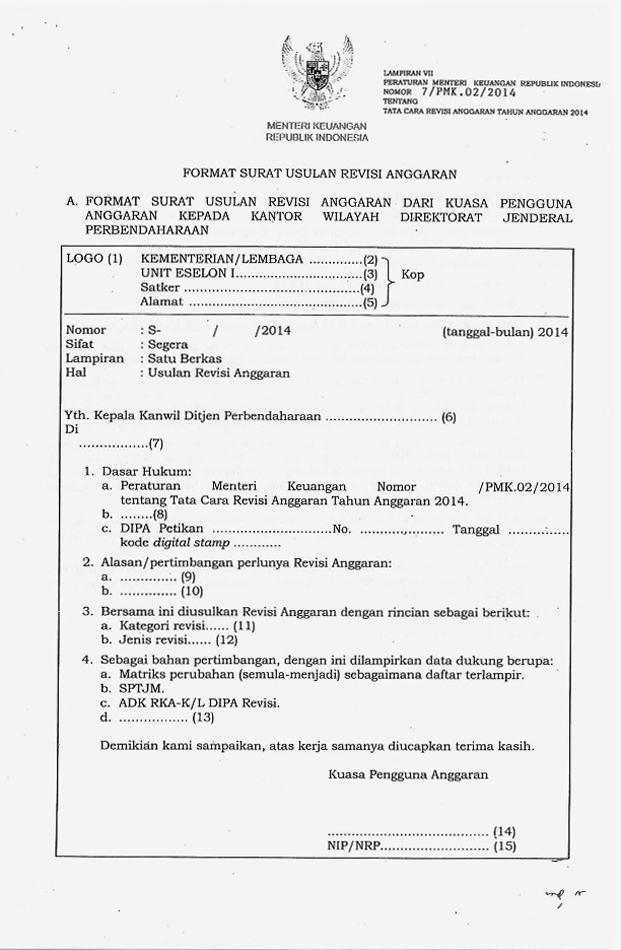 Detail Contoh Surat Revisi Pok Nomer 2