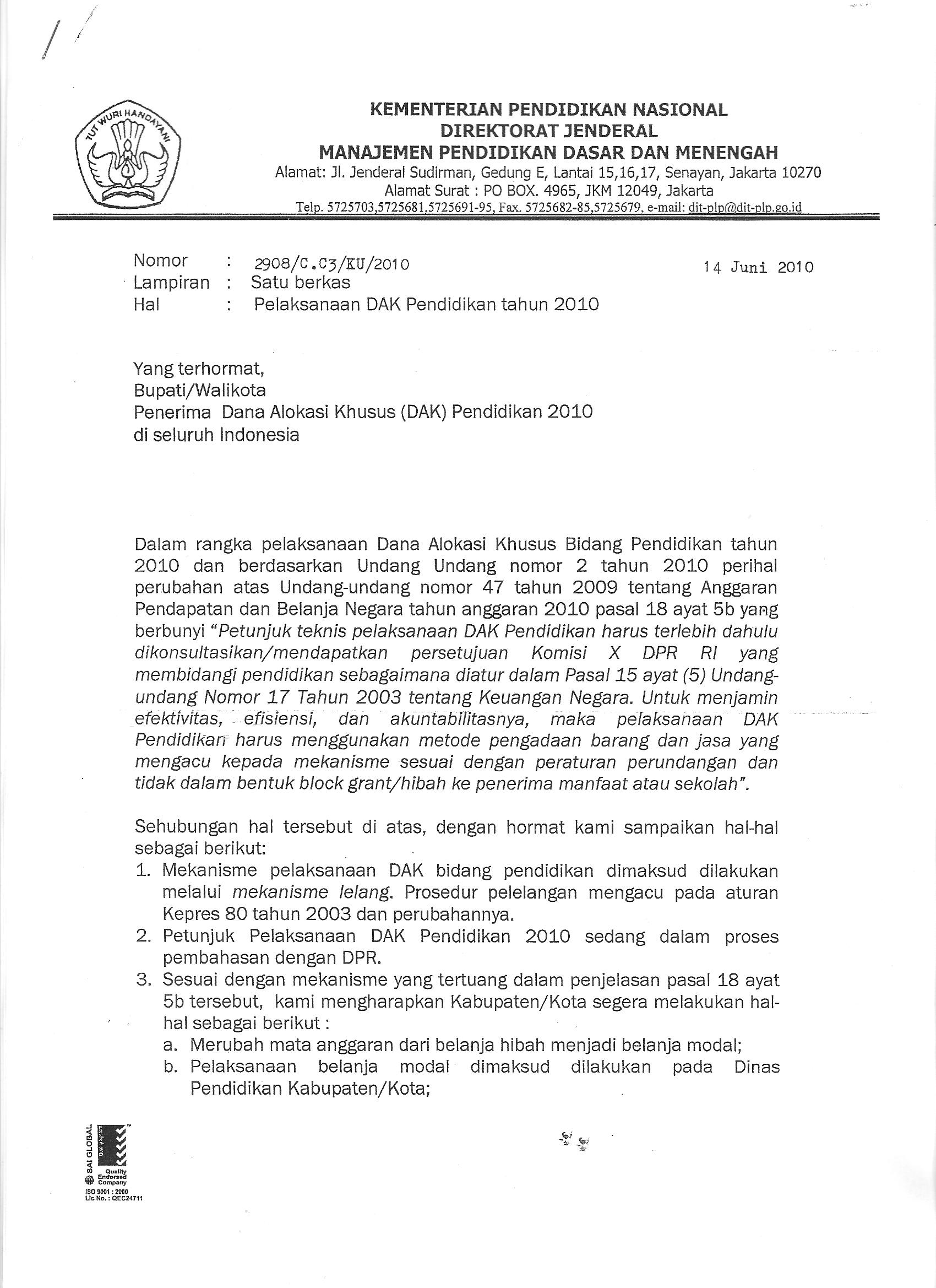 Detail Contoh Surat Revisi Pok Nomer 14