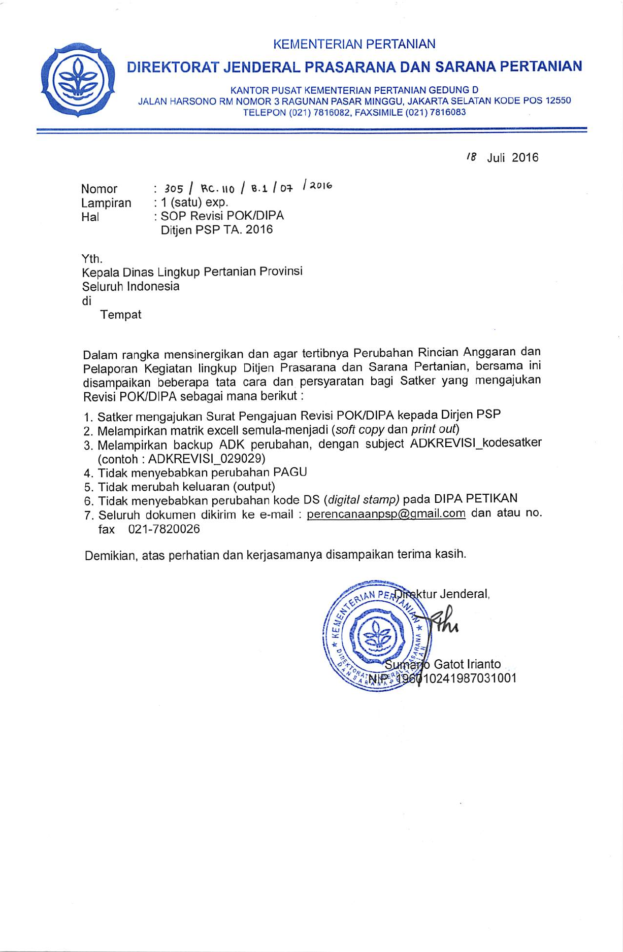 Detail Contoh Surat Revisi Pok Nomer 4