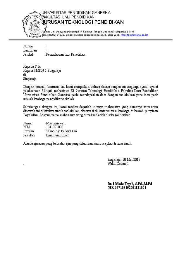 Detail Contoh Surat Riset Nomer 28