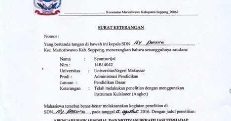 Detail Contoh Surat Riset Nomer 31