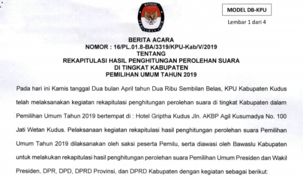 Detail Contoh Surat Saksi Partai Nomer 23