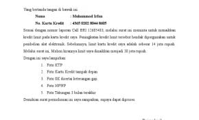 Detail Contoh Surat Sanggahan Kartu Kredit Nomer 20