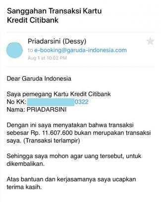 Detail Contoh Surat Sanggahan Kartu Kredit Nomer 35