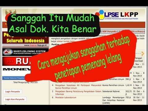 Detail Contoh Surat Sanggahan Lelang Lpse Nomer 33