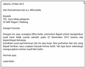 Detail Contoh Surat Sederhana Nomer 22