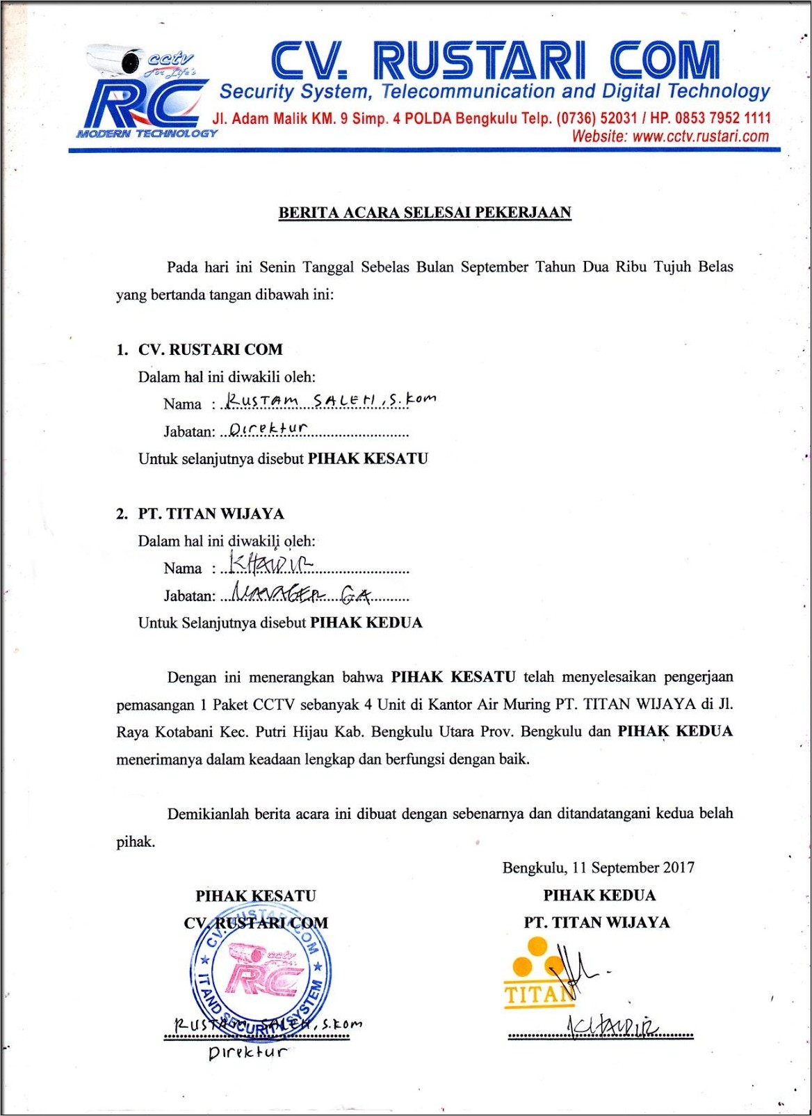 Detail Contoh Surat Serah Terima Pekerjaan Kantor Nomer 50