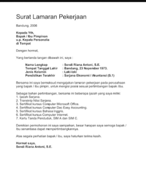 Detail Contoh Surat Setengah Resmi Sekolah Nomer 2