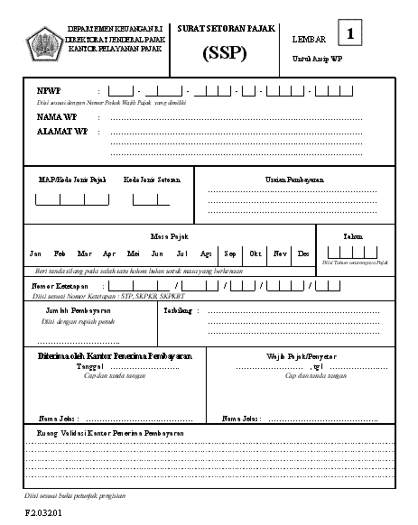 Detail Contoh Surat Setoran Pajak Nomer 25