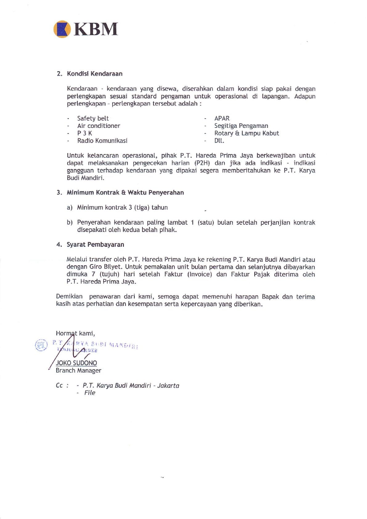 Detail Contoh Surat Sewa Kendaraan Nomer 26