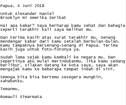 Detail Contoh Surat Singkat Untuk Teman Dalam Bahasa Inggris Nomer 55