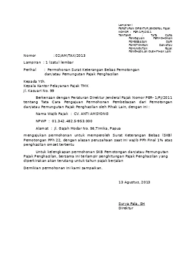 Detail Contoh Surat Skb Nomer 26