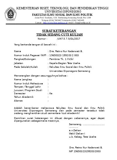 Detail Contoh Surat Sktm Nomer 51