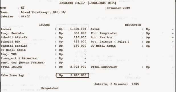 Detail Contoh Surat Slip Gaji 3bulan Terakhir Nomer 6