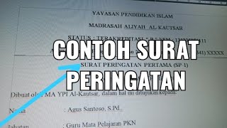 Detail Contoh Surat Sp1 Nomer 54