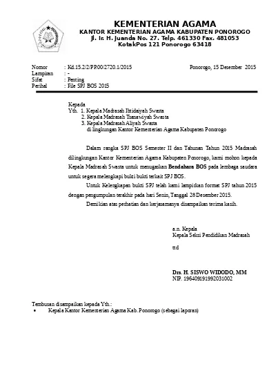 Detail Contoh Surat Spj Nomer 18