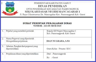 Detail Contoh Surat Sppd Sekolah Nomer 5