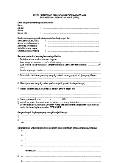 Detail Contoh Surat Sppl Nomer 37