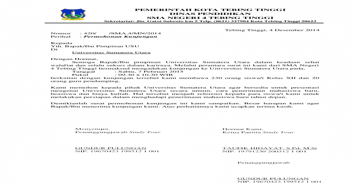 Detail Contoh Surat Studi Banding Kampus Nomer 30