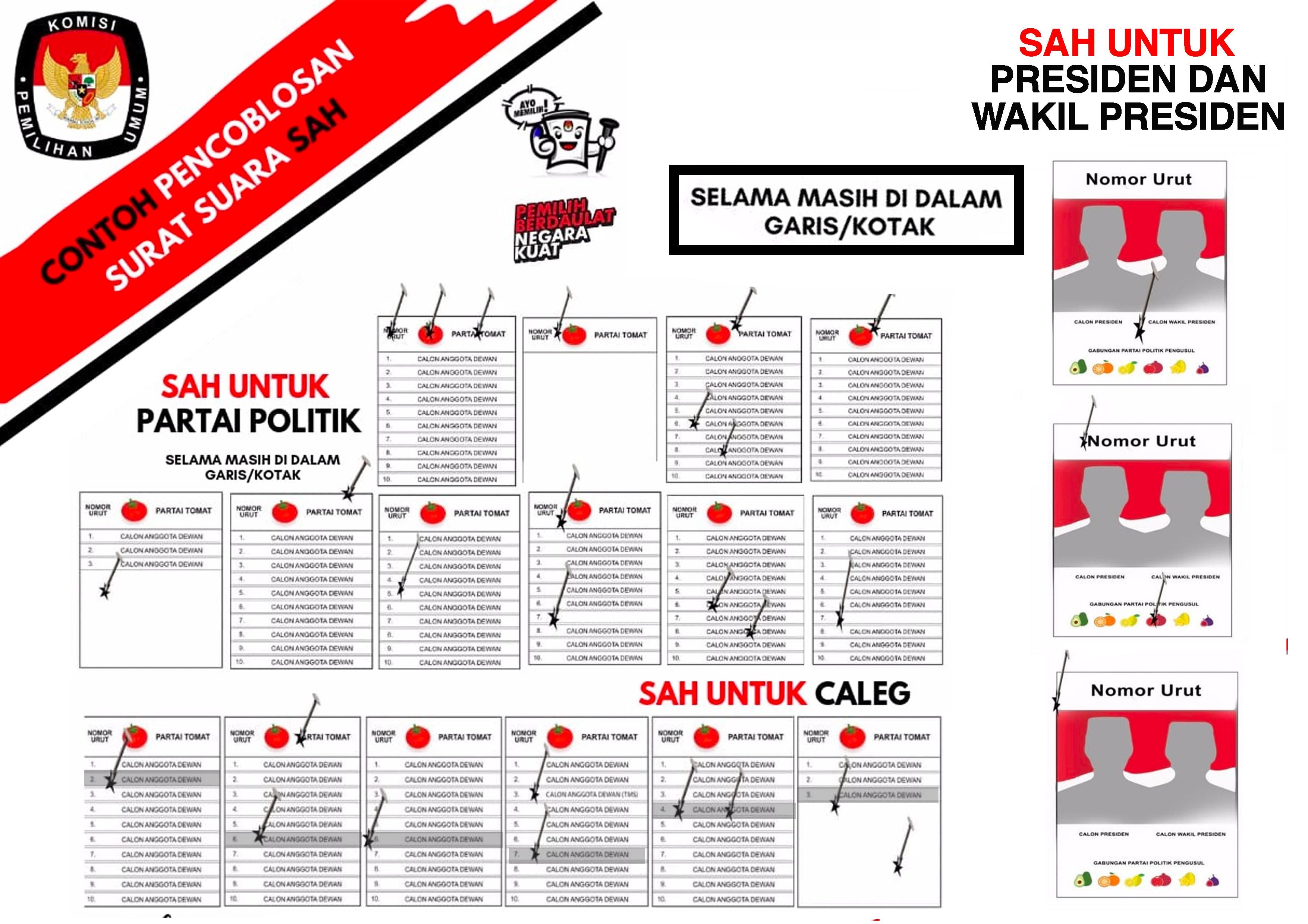 Detail Contoh Surat Suara Caleg Nomer 26