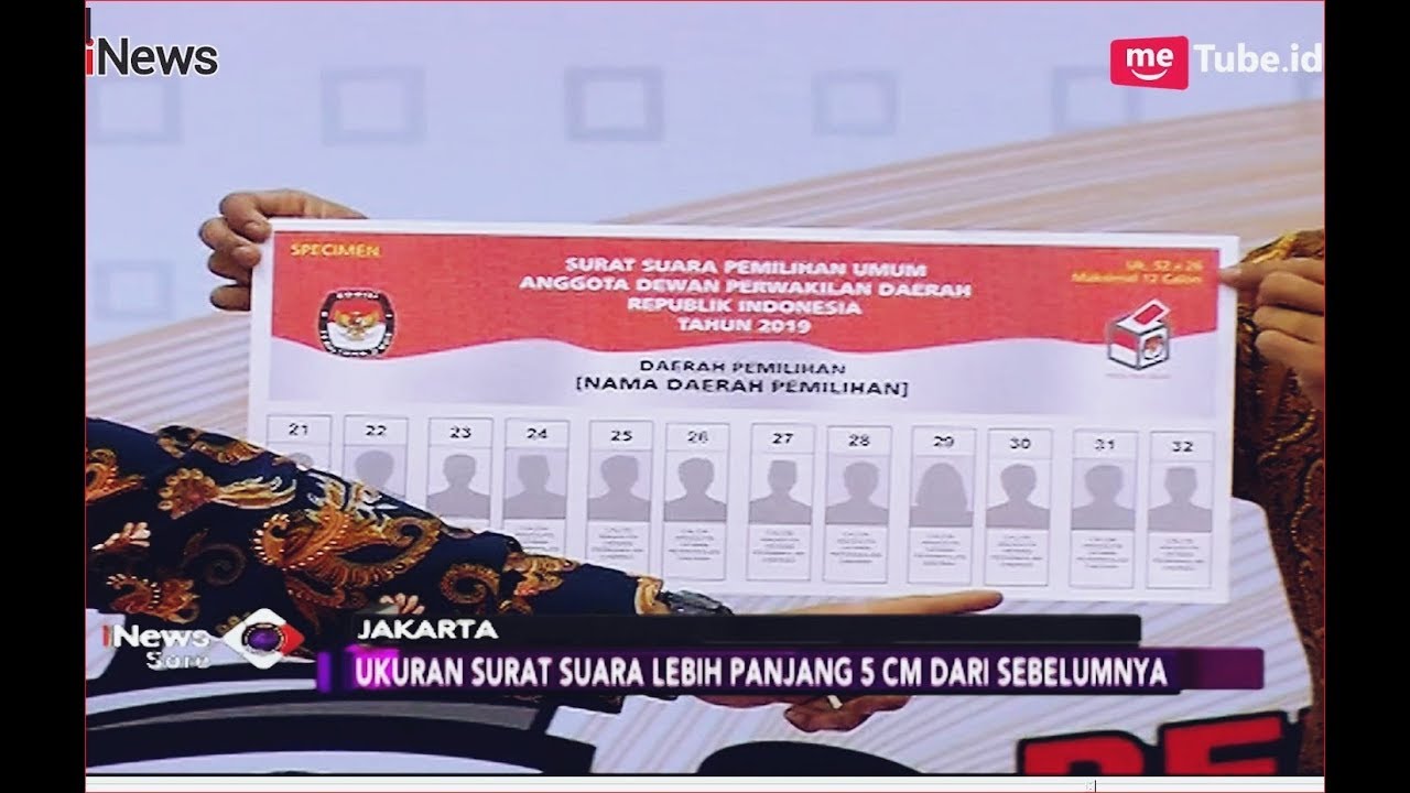 Detail Contoh Surat Suara Caleg Provinsi Nomer 41