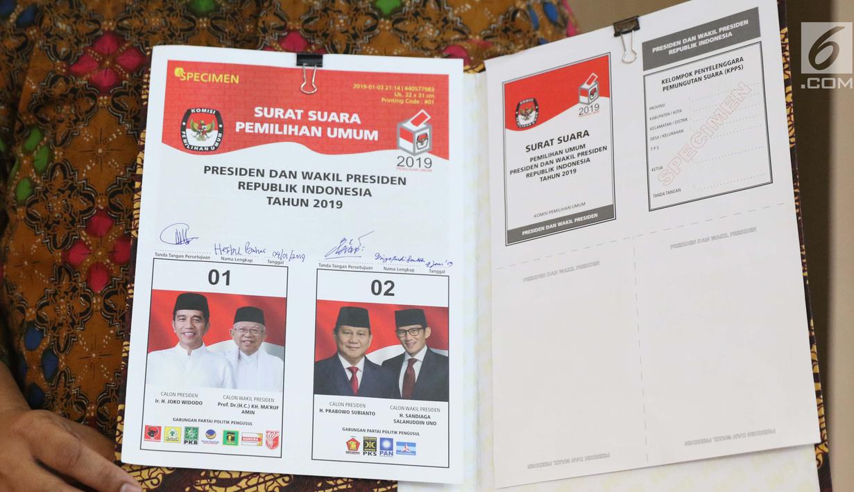 Detail Contoh Surat Suara Dpr Ri 2019 Nomer 11