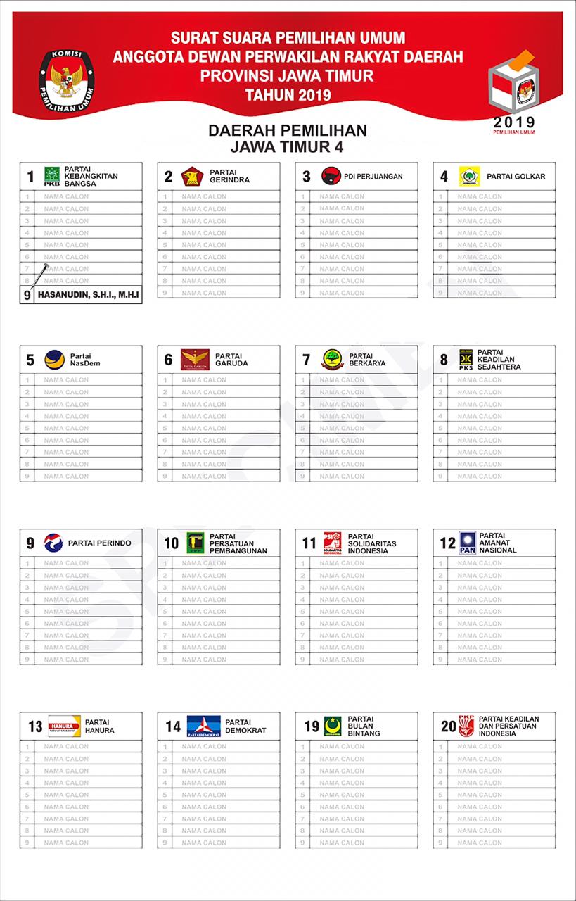 Detail Contoh Surat Suara Dprd 2019 Nomer 35