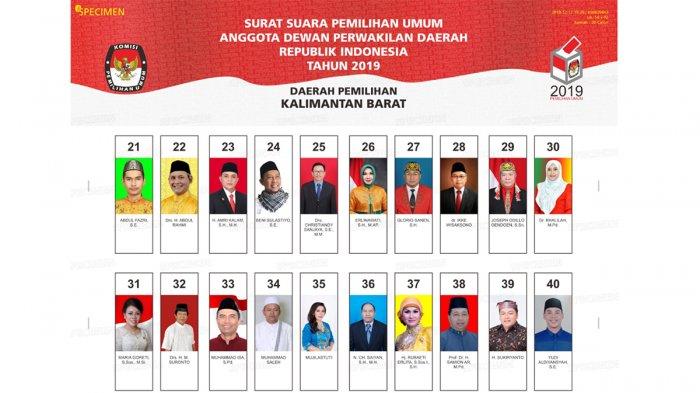 Detail Contoh Surat Suara Pemilu 2019 Dprd Kabupaten Nomer 28