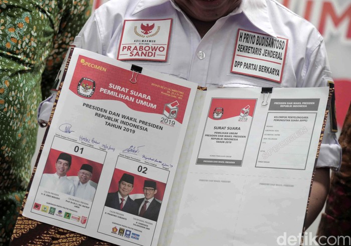 Detail Contoh Surat Suara Pilpres Nomer 12