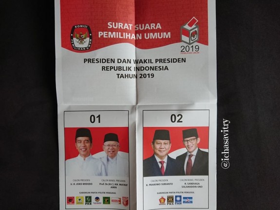 Detail Contoh Surat Suara Pilpres Nomer 21