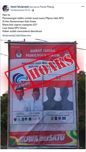 Detail Contoh Surat Suara Pilpres Nomer 50