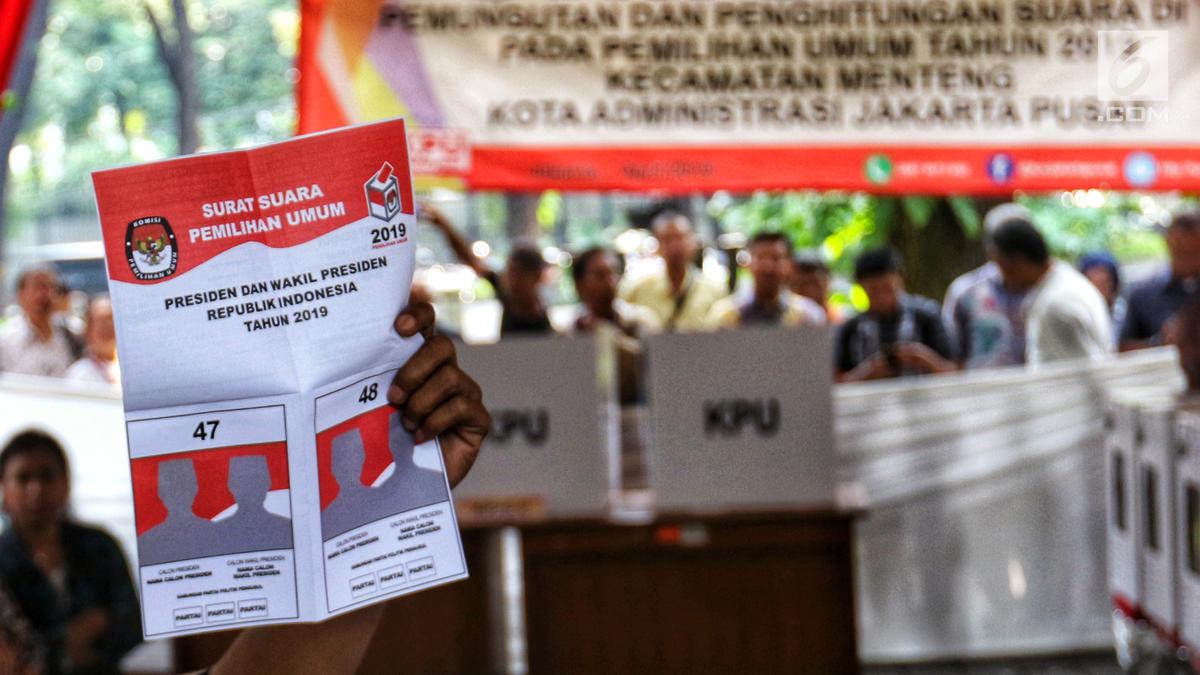 Detail Contoh Surat Suara Presiden 2019 Nomer 25