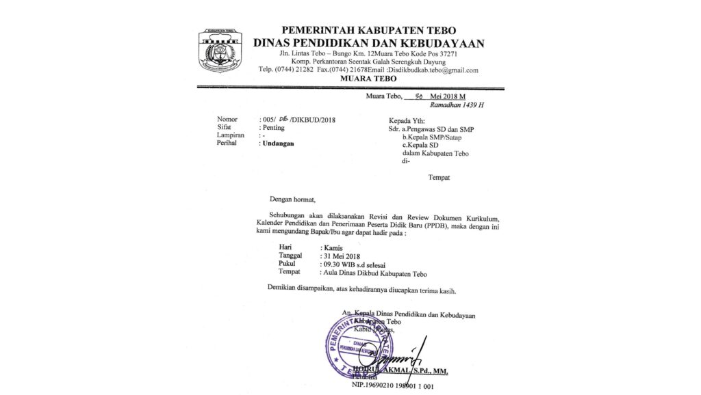 Detail Contoh Surat Surat Nomer 41