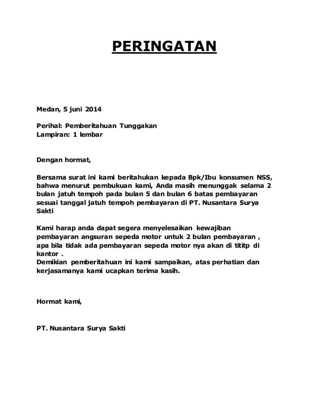 Detail Contoh Surat Tagihan Hutang Nomer 9