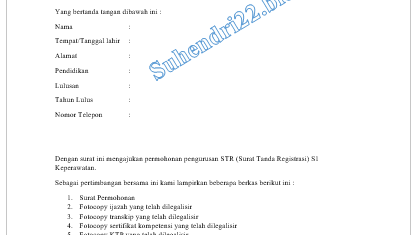 Detail Contoh Surat Tanda Registrasi Cpns Nomer 15