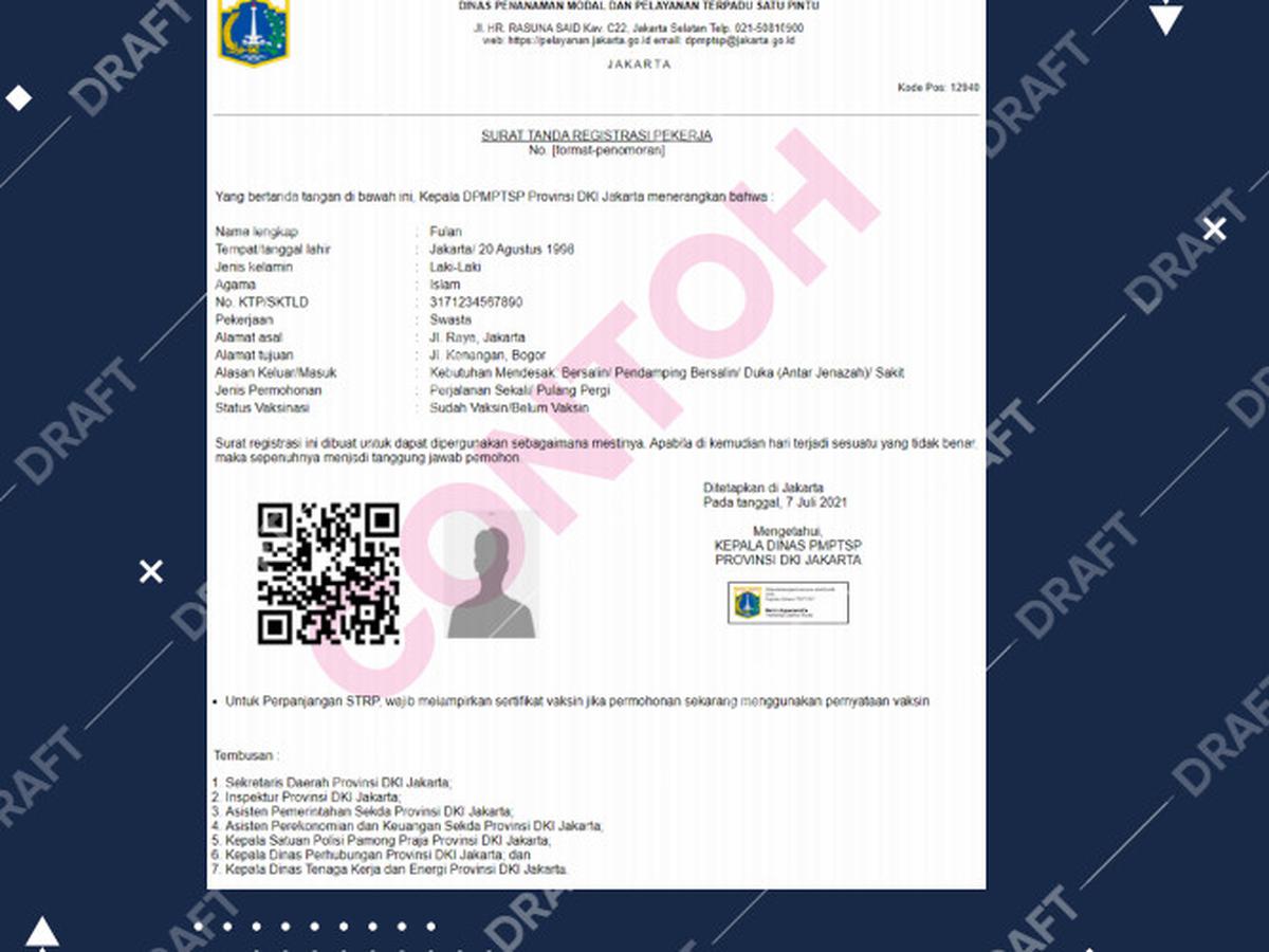 Detail Contoh Surat Tanda Registrasi Cpns Nomer 50