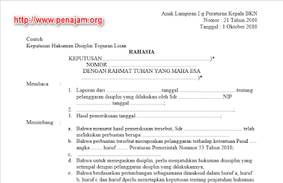 Detail Contoh Surat Teguran Tertulis Pp 53 Tahun 2010 Nomer 8