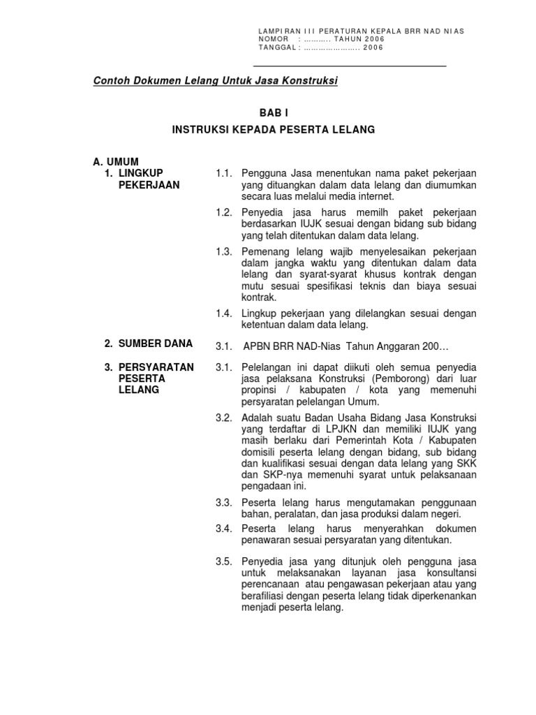 Detail Contoh Surat Tender Projek Nomer 13