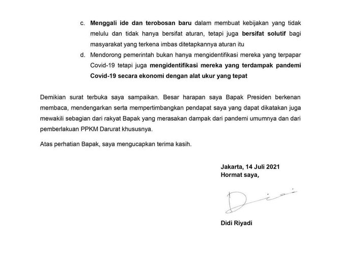 Contoh Surat Terbuka Untuk Presiden - 56+ Koleksi Gambar