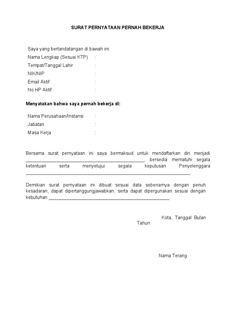 Detail Contoh Surat Tidak Bekerja Nomer 29