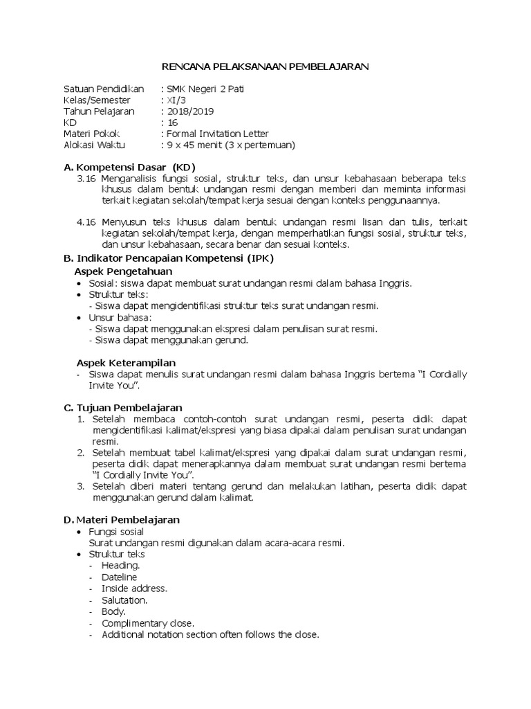 Detail Contoh Surat Tidak Resmi Dalam Bahasa Inggris Nomer 31