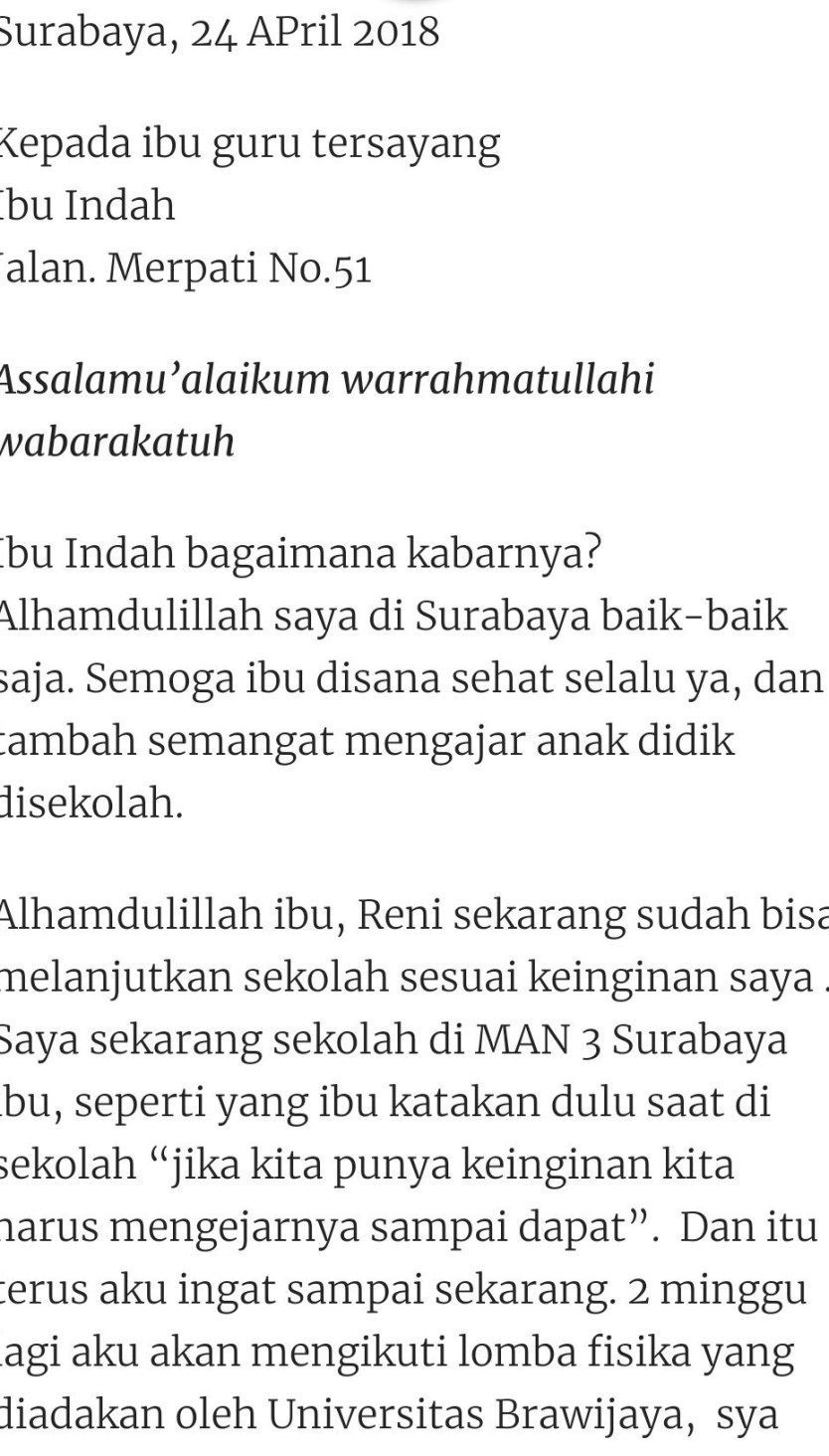 Detail Contoh Surat Tidak Resmi Untuk Guru Nomer 7