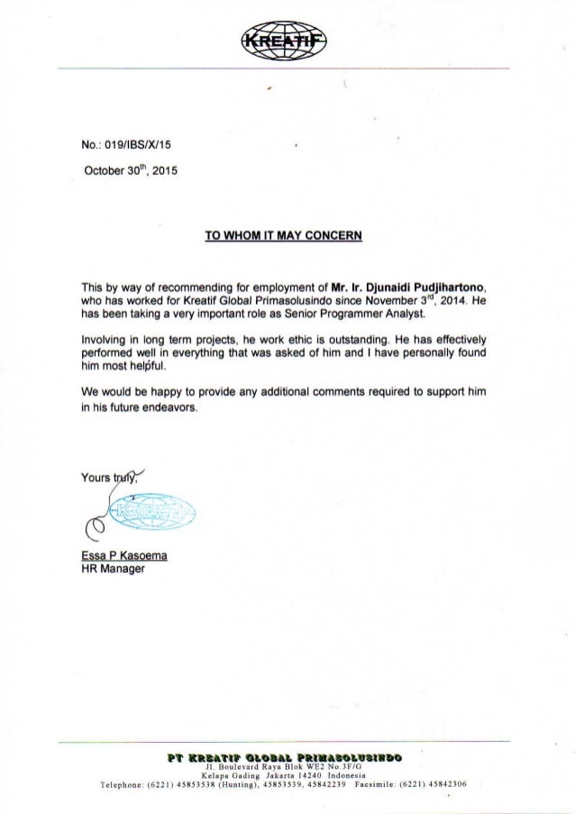 Detail Contoh Surat To Whom It May Concern Nomer 4