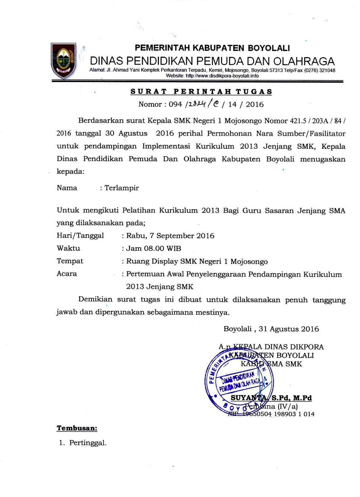 Detail Contoh Surat Tugas Dari Kepala Desa Nomer 41