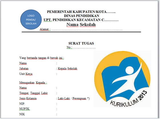 Download Contoh Surat Tugas Diklat Nomer 49