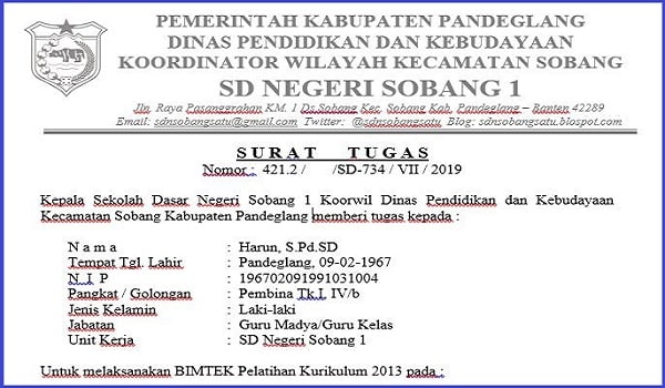 Detail Contoh Surat Tugas Guru Mengikuti Pelatihan Nomer 31