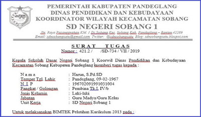 Detail Contoh Surat Tugas Kegiatan Nomer 33